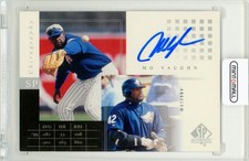 2000 Sp Authentic Mo Vaughn Mv Chirography Autograph Los Angeles Angels