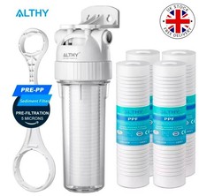 ALTHY 5 Micron Whole House Sediment Water Filter System Prefilter Purifier 10"