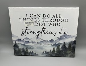 Christian Canvas Wall Art, “I Can Do All Things Through Christ….”