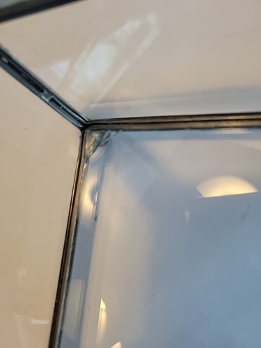 Pyramide abgeschrägt Klarglas Kuriositäten Terrarium hängend oder Tischplatte massiv - Bild 5 von 8