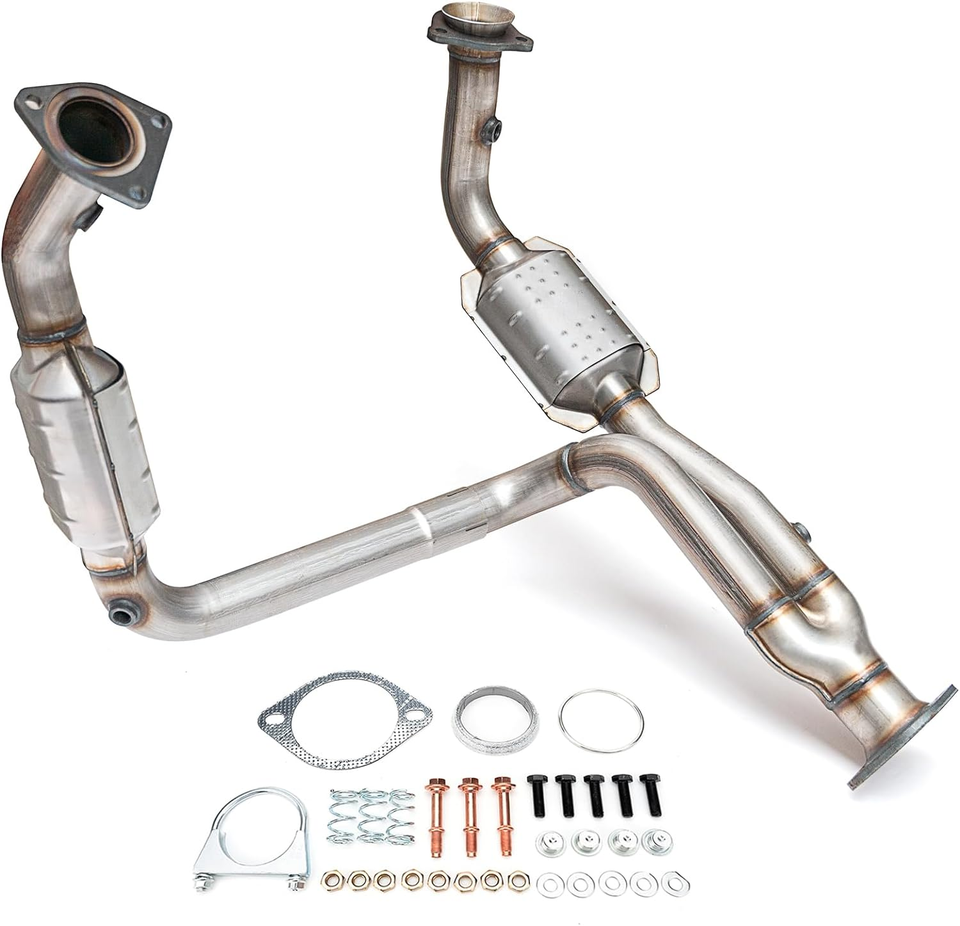 High Flow Front Catalytic Converter Kit, DirectFit, For Chevy