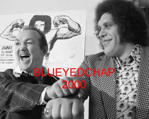 CHUCK WEPNER & ANDRE THE GIANT WRESTLER 8 X 10 WRESTLING PHOTO NWA WWWF - Picture 1 of 1