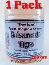 BALSAMO DE TIGRE POMADA ANALGESICA TIGER BALM 100 grs Made in Mexico
