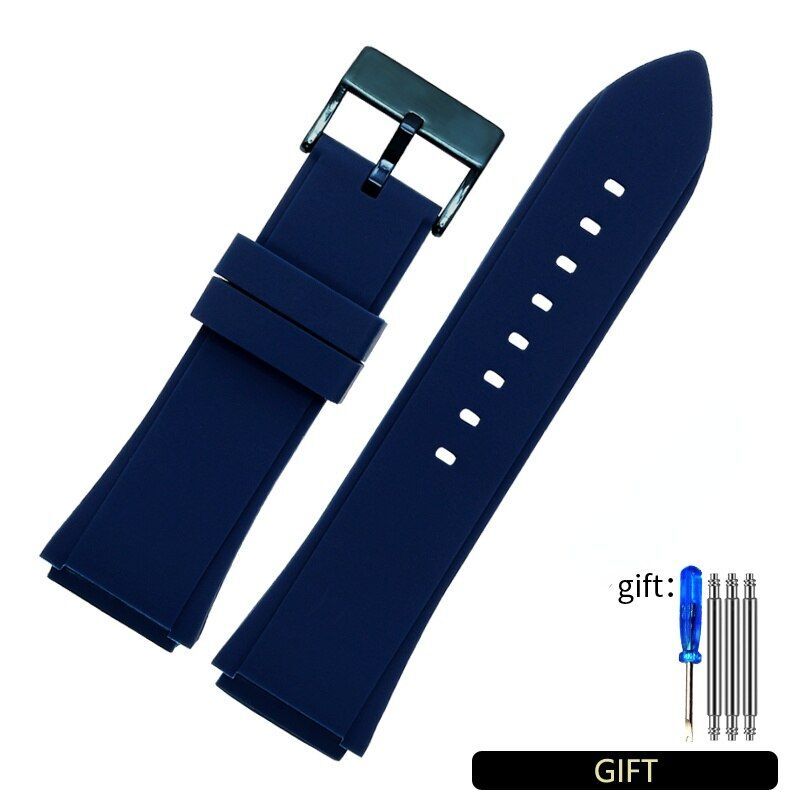 Rubber Watch Band Fit For Guess W0247G3 W0040G3 W0040G7 22mm Sport