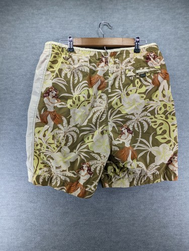 Tommy Bahama Relax Swim Trunks Shorts Hula Girl Hawaiian Graphic Sz M - Picture 2 of 9