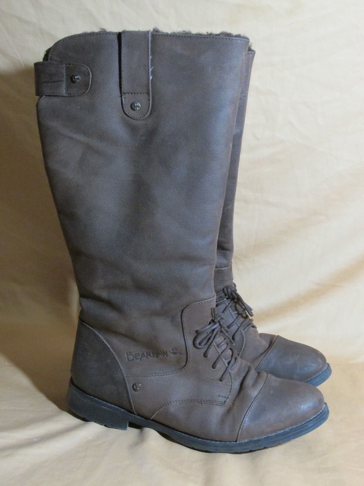 Mujer Bearpaw botas de Montar Piel Lana Forro - Oveja Plantilla Marrón Talla 10 Mujer Oveja Bearpaw botas de Montar Piel Lana Forro - Oveja Mujer Plantilla Marrón Talla 10 8bac59