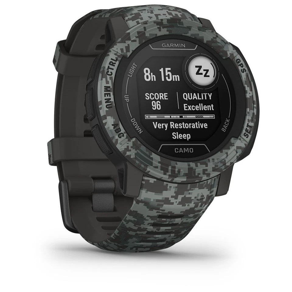 Garmin INSTINCT 2 CAMO EDITION Smartwatch Silikon Schwarz 45mm 010-02626-03 - Bild 2 von 4