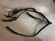 HARMOHN KRAFT Breastplate Horse Size Flat Black NEW