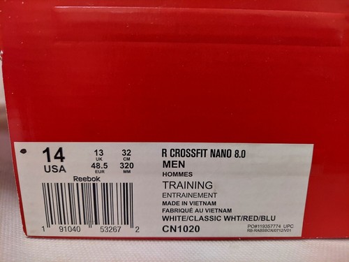 Reebok - Men's R Crossfit Nano 8.0 Trainer Training Sneakers Shoes CN1020 - Picture 5 of 19