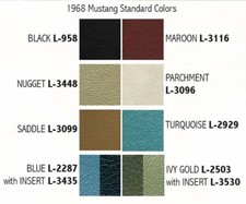 1968 Mustang Coupe Rear Seat Cover Upholstery - Any Color By Distinctive Ind.