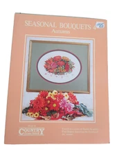 Seasonal Bouquets Autumn Country Cross Stitch Leaflet