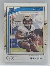 2024 Panini Donruss Rated Rookie Bub Means #362 New Orleans Saints