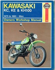 KAWASAKI KC100 , KE100-A , KE100-B , KH100-A & KH100-G (1975-93) WORKSHOP MANUAL