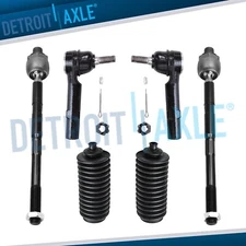 6pc Inner & Outer Tie Rod for 07-16 Chevy Traverse Buick Enclave GMC Acadia 3.6L