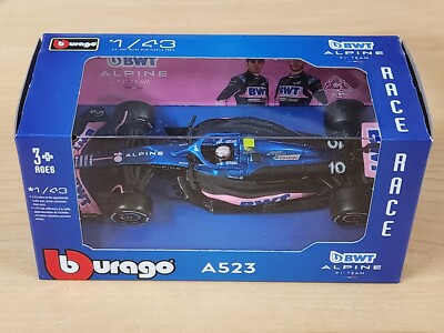 2023 #10 Pierre Gasly BWT Alpine A523 1/43 Burago Formula 1 F1 2024 Release