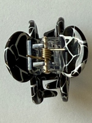 L. Erickson Luna Jaw Wheel Set EBONY Set of 8 Hair Clips New  display picture 1