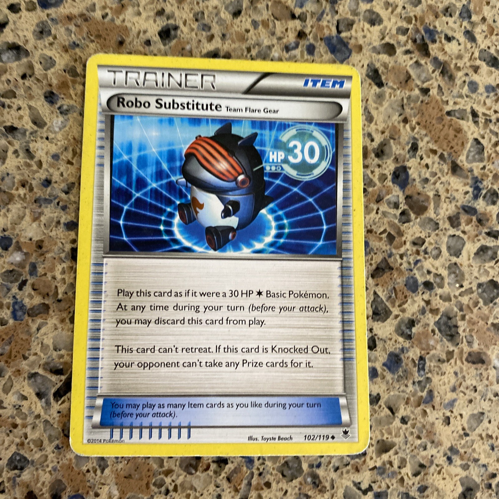 Pokemon TCG Robo Substitute 102/119 Uncommon Phantom Forces Trainer Item Card