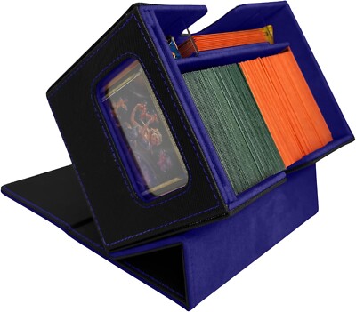 MTG Deck Box for Commander Display with Large Capacity Fits 160 Double Sleeved C