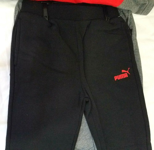 PUMA Kid's Grey Red Black Tshirt Hoodie Pants 3-Piece Set Size XS 5/6 NEW - Picture 3 of 11