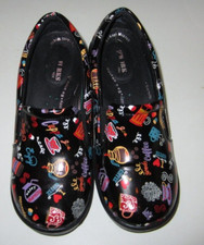 NURSE SHOE CHEF SHOE HYGIENIEST SHOE 5.5 5 1/2 SLIP RESISTANT COFFEE THEME