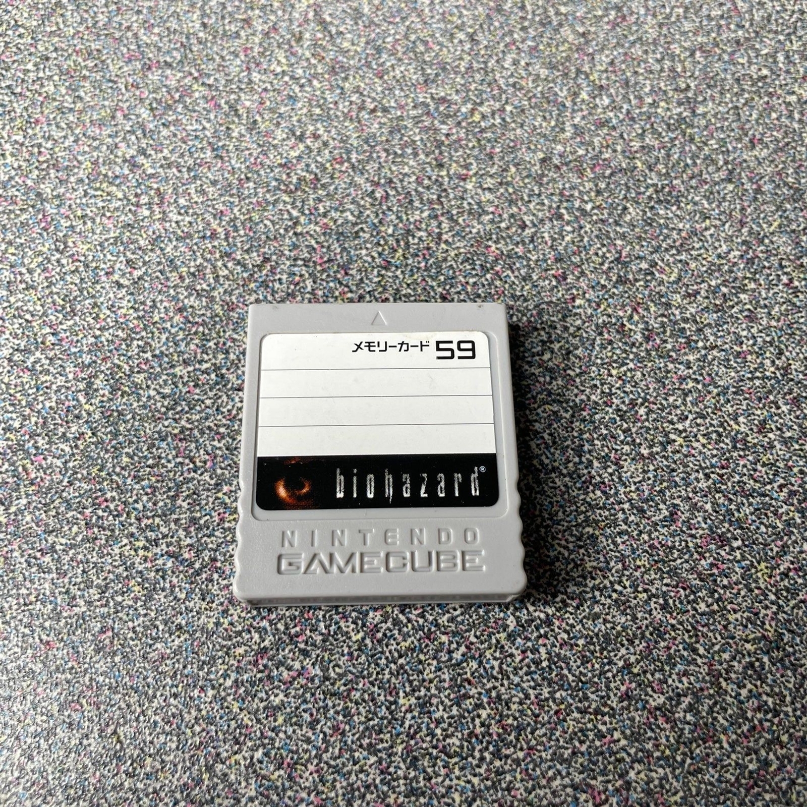 Official OEM Nintendo GameCube Memory Card DOL008 Gray 59 Blocks