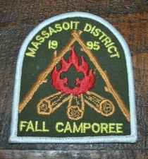 Vintage BSA Boy Scouts 1995 Massasoit District Fall Camporee Patch