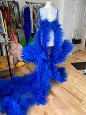 Blue Maternity Robe