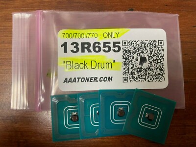4pk - 13R655 Black Drum Chip Refill for Xerox 700, 770 Digital Press  - ONLY