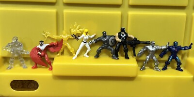 Marvel 500 Series Mini Action Figures Lot Of 8 Crossbones, Captain America, Ect.