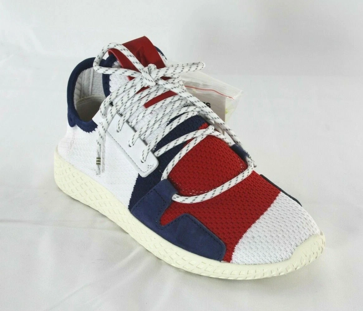 Sentimental Hacia atrás paralelo Adidas Tennis Hu V2 Pharrell x Billionaire Boys Club BB9549 WHITE/RED/NAVY  size5 | eBay