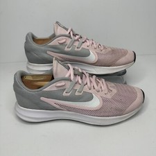 Nike Downshifter 9 Running Shoe Pink Gray Youth Size 6.5Y Sneaker AR4135-601