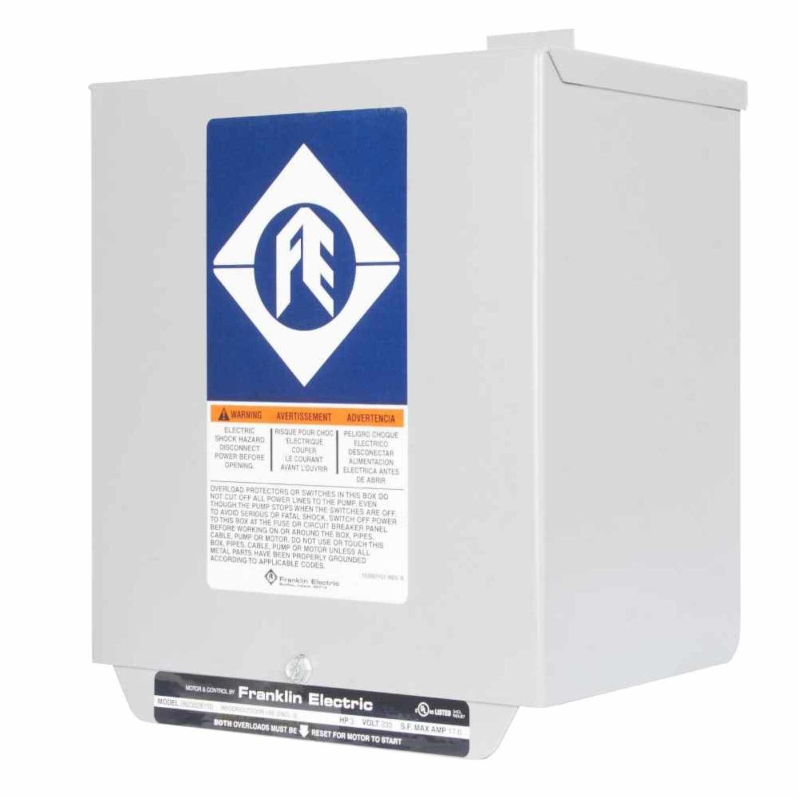 2823008110 Franklin Electric Control Box 1.5 HP 220V Submersible Water Pump