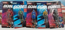 2021 Hasbro GI JOE Micro Collection Set of 5 Figures 5" MINI Red Ninja Cobra Com
