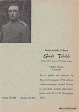 OSTILLE - MANTUA: Great War Invalid GUIDO TIBALDI