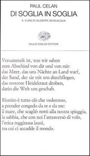 Di soglia in soglia - Celan Paul