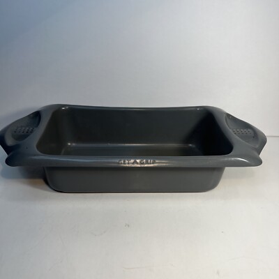 Bread Loaf Meatloaf Baking Pan With Handles Get A Grip 3 x 7 Inch Good Condition