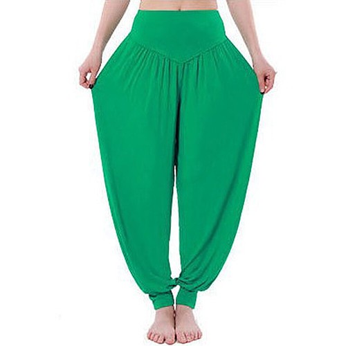 Women Harem Pants Yoga Pants Elastic Loose Casual Long Pants Sport Dance Pants - Picture 19 of 27