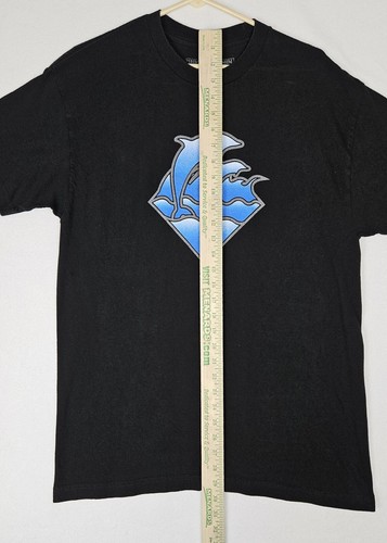 Conjunto Camiseta Pink Dolphin Para Hombres Onda Pastel Gráfico Azul Logo Talla Grande Negra - Imagen 10 de 16