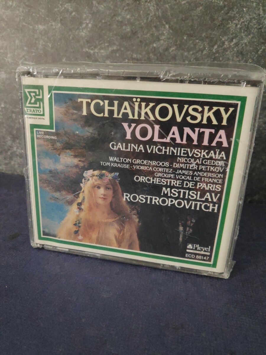 Tchaikovsky - Yolanta, Vichnievskaïa, Rostropovitch. 2xCD France 1986 Erato – ECD 88147 Tchaikovsky - Yolanta, Vichnievskaïa, Rostropovitch. 2xCD France 1986 Erato – ECD 88147