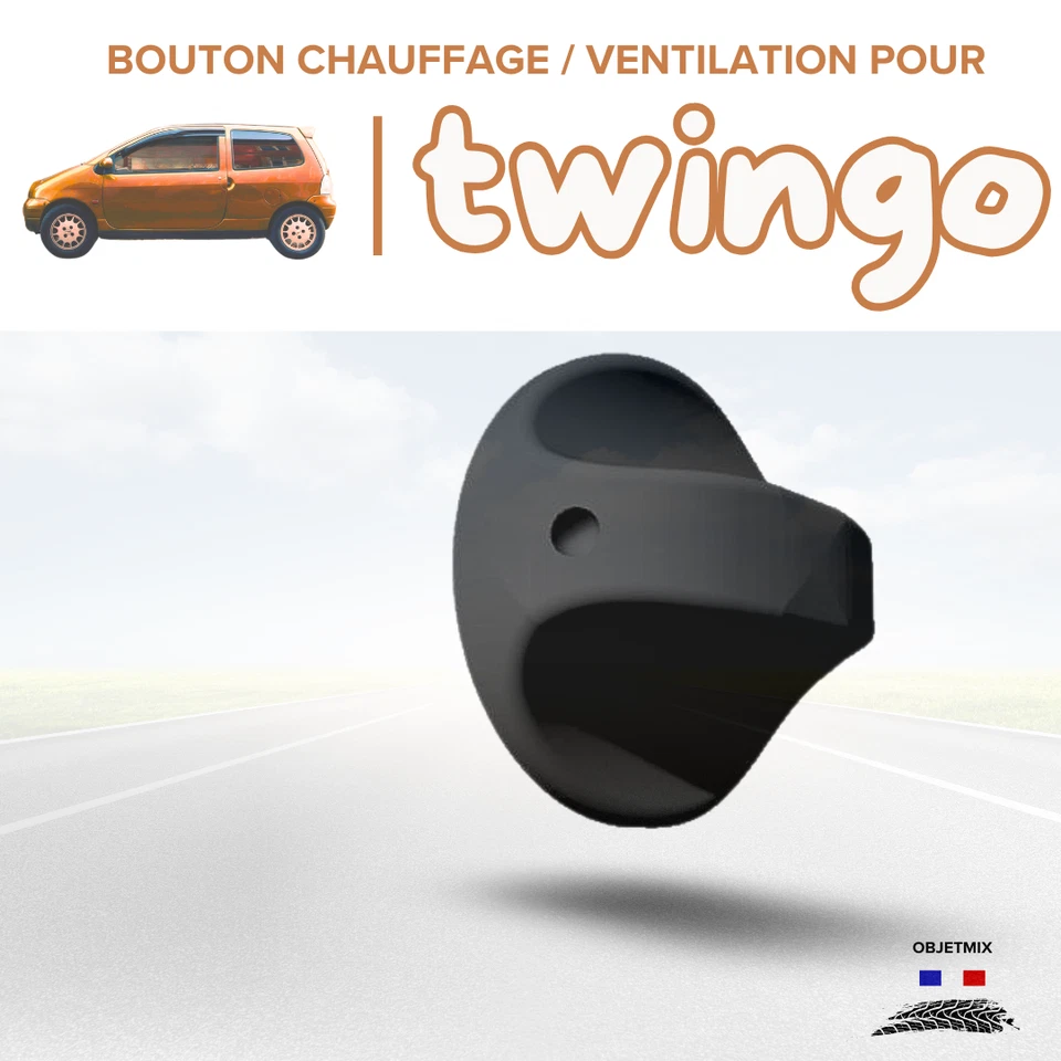 🔥 Bouton Chauffage / Ventilation Renault Twingo 1 - Kit B - Lot de 3 - Photo 3/4