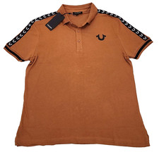 True Religion Polo Shirt Men's Color Brown Size M NEW ORIGINAL WITH TAGS