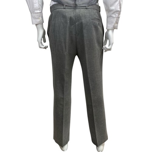 VINTAGE 60s Three Piece Wool Suit 42S 34/28 Waistcoat Mod 1960s Grey - Picture 22 of 23