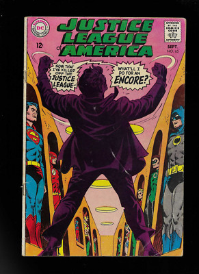 Justice League of America #65 (1968) SECOND APP RED TORNADO JSA STARRO APP