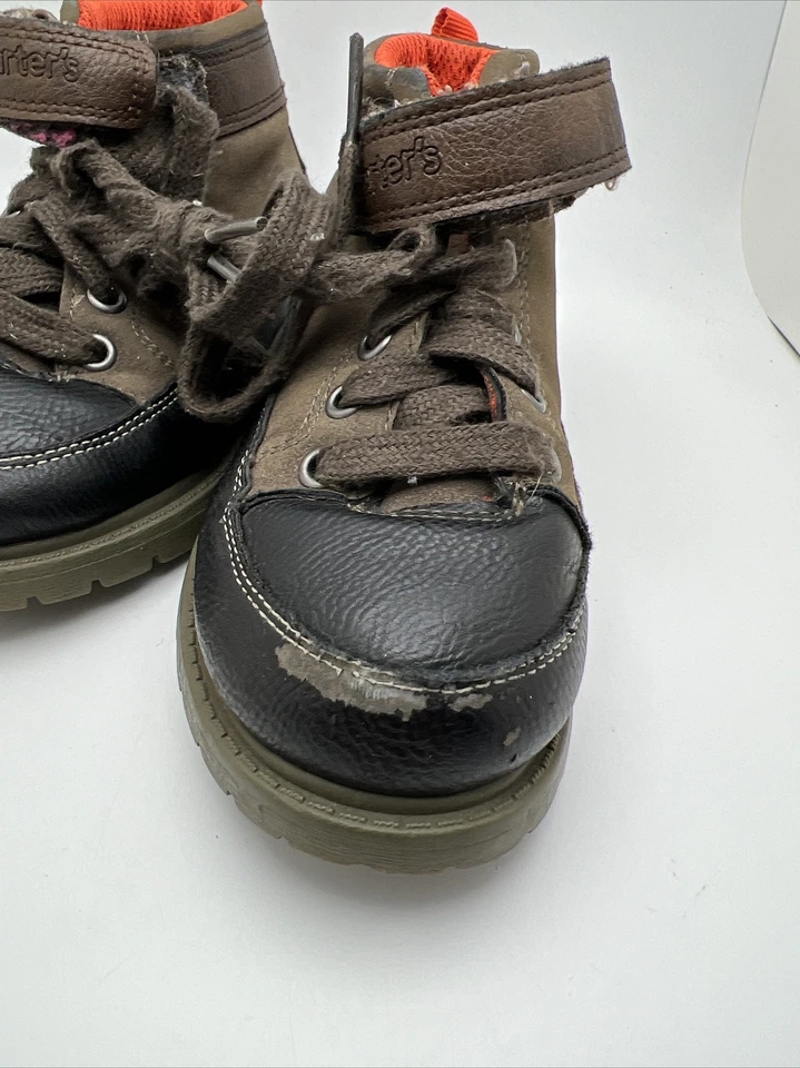 CARTER’S Unisex Niño Talla 9 Con Cordones Gancho Lazo Botas PECS-CR Zapato Foto 2 de 4
