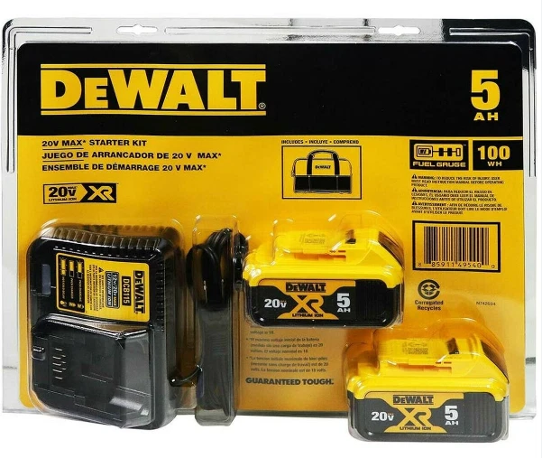 Ensemble de batterie et chargeur DEWALT, 20 V, 3 Ah, lithium-ion