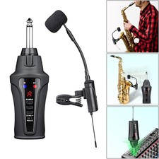 Wireless Sax Microphone Performance Cardioid Pickup Saxophone Mic