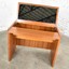 scandinavian modern teak flip open make up vanity w/mirror jesper intl 1960-1980