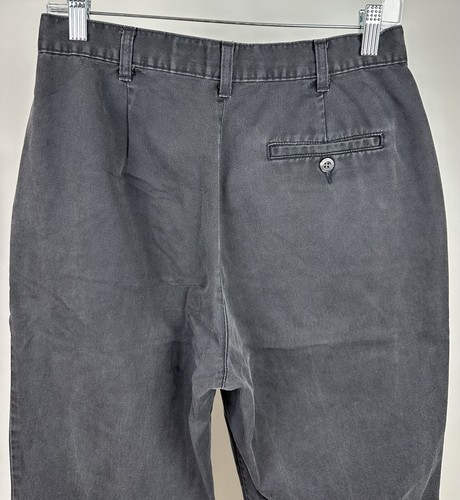 Vintage 90s DOCKERS Khaki Pants WOMENS 28x27 ACTUAL Faded Black Chinos Minimal - Imagen 8 de 12