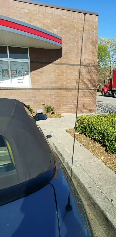 Mástil de antena de acero inoxidable negro 31" varilla radio AM/FM para Chrysler Sebring 2001-2006 Foto 3 de 4