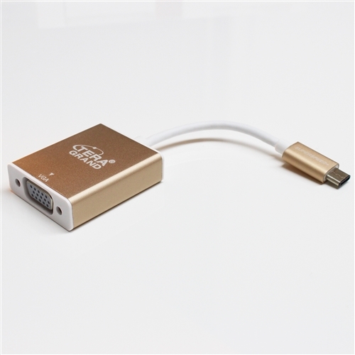 Brandneu Tera Grand USB 3.1 TypC auf VGA Adapter Aluminiumgehäuse kostenloser Versand - Bild 2 von 7